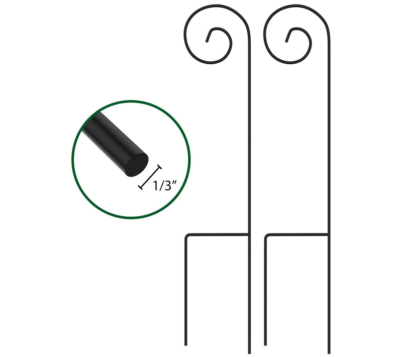 Pure Garden 35" Set of 2 Shepherd Hooks — View 7