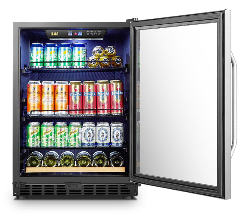 LANBO 110-Can & 6-Bottle, 30" Single Zone Wineooler — View 3