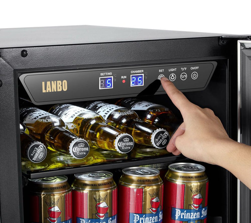 LANBO 80-Can 15" Single Zone Beverage Cooler — View 6