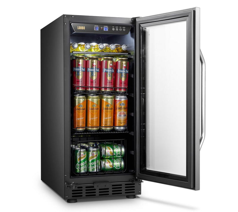 LANBO 80-Can 15" Single Zone Beverage Cooler — View 5