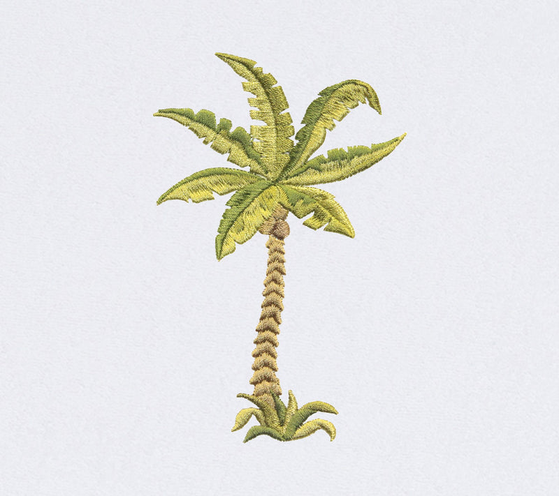 Linum Home Palm Tree Embroidered Std Size Chaise Lounge Cover — View 9