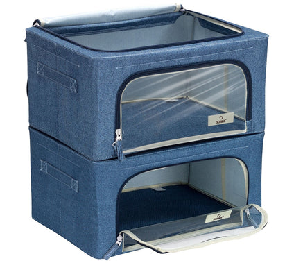 Sorbus Set of 2 Storage Box with Window, Small