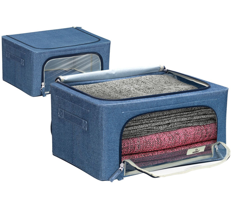 Sorbus Set of 2 Storage Box with Window, Small — View 13