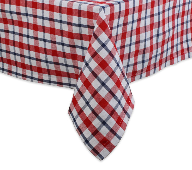 Design Imports American Plaid Tablecloth 52" x52" — Main view