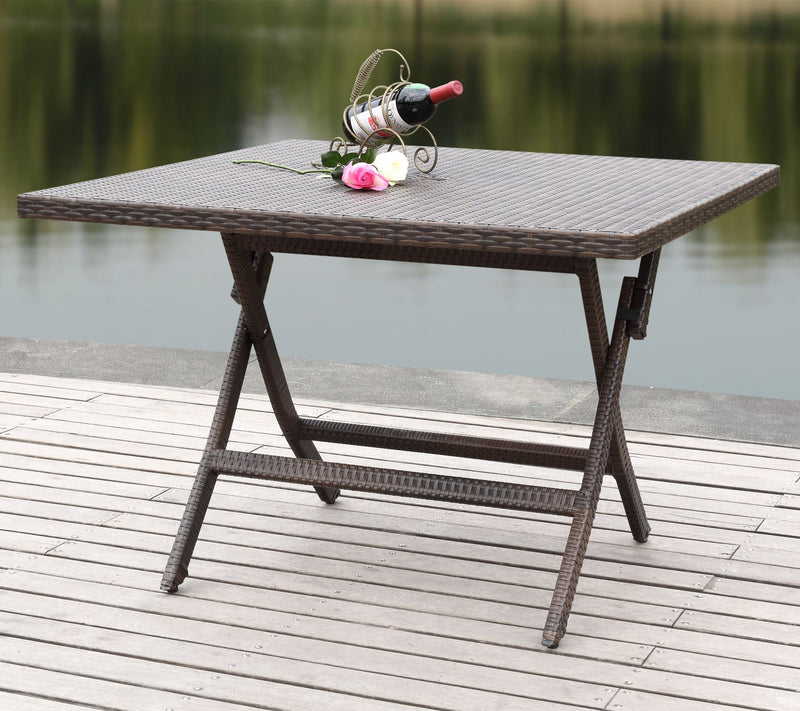 Samana Sqaure Folding Table by Safavieh — View 2
