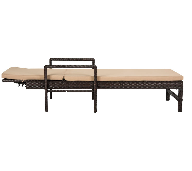 Alma Rattan Sun Lounger by Safavieh — View 4