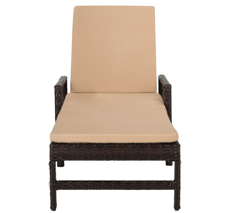 Alma Rattan Sun Lounger by Safavieh — Main view
