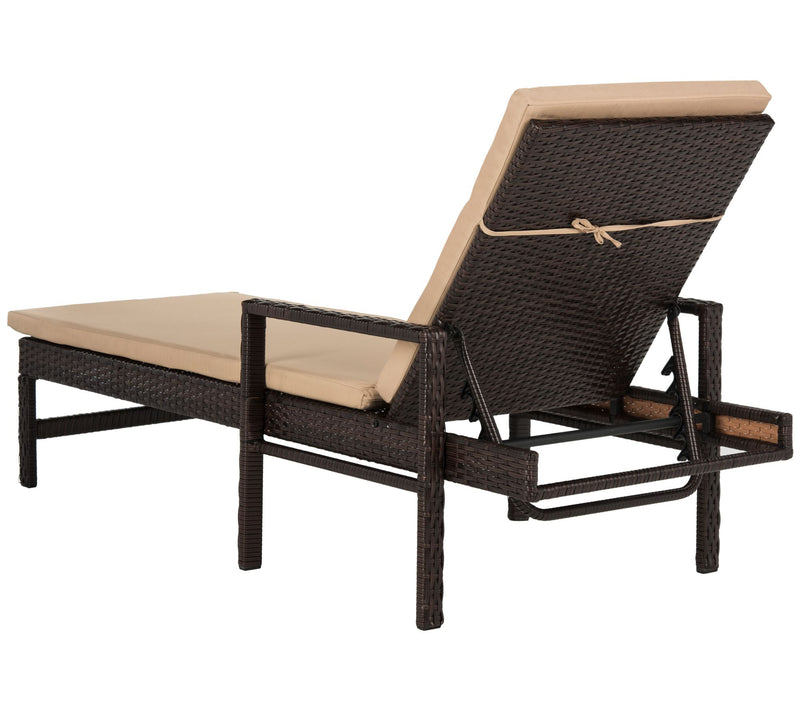 Alma Rattan Sun Lounger by Safavieh — View 3
