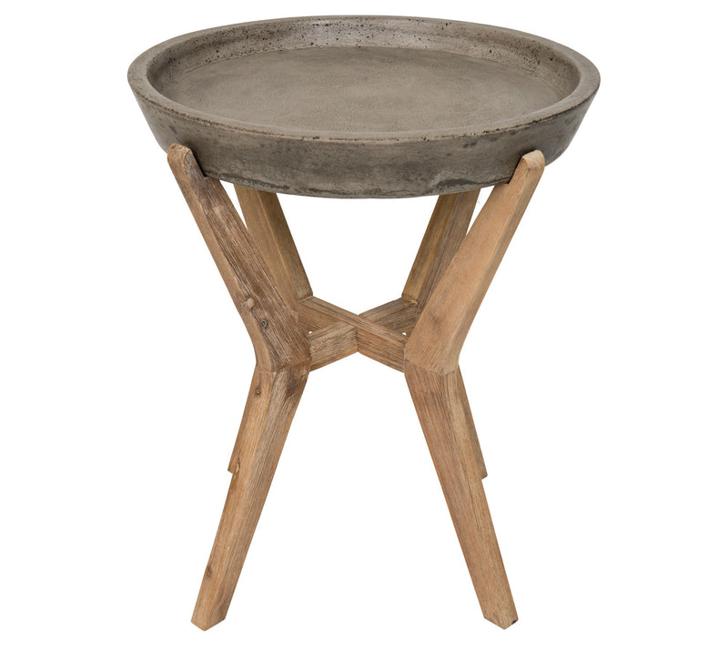 Celeste Indoor/Outdoor Modern Concrete End Table by Safavieh — View 4
