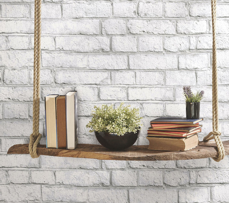 White Brick Wall Decal — View 4