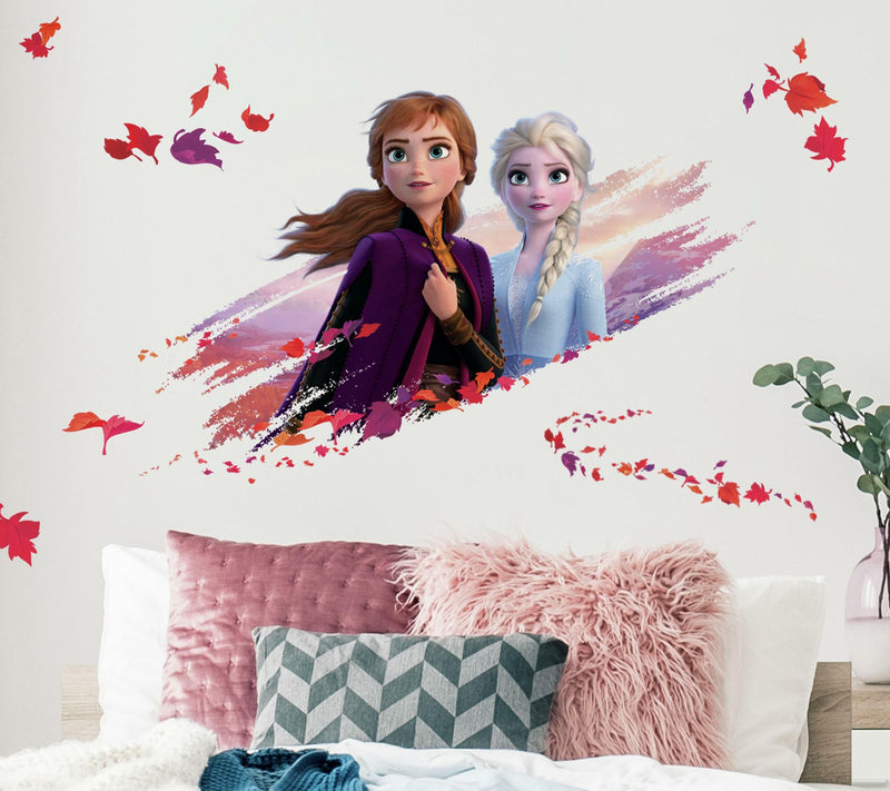 Frozen II Elsa and Anna Peel-and-Stick Giant Wall Decals — View 3