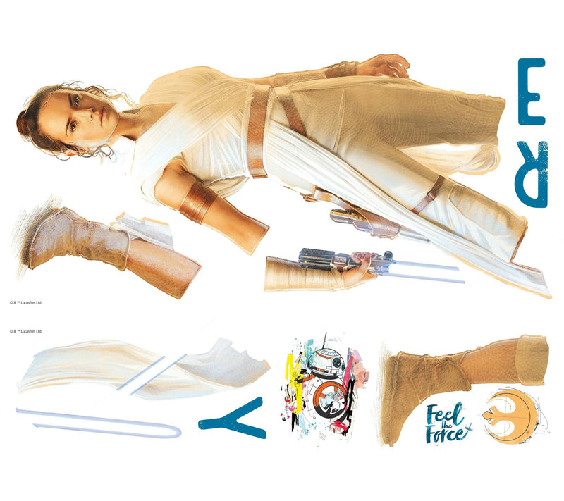 Star Wars Episode IX Rey Peel and Stick Giant Wall Decals — Main view