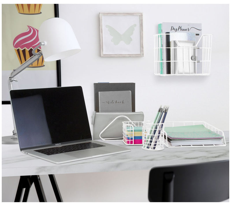 Sorbus Wire Metal 5-in-1 Desk Organizer Set — View 14