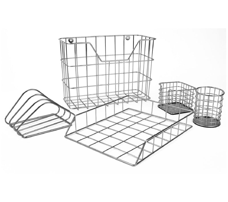 Sorbus Wire Metal 5-in-1 Desk Organizer Set — View 9