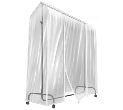 Sorbus 6' Transparent Clothes Rail Garment Storage
