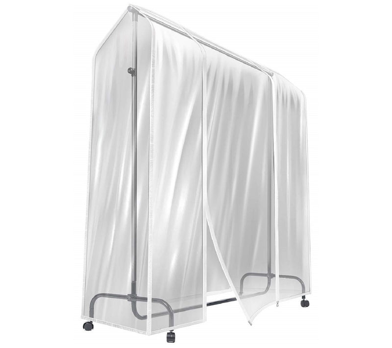 Sorbus 6' Transparent Clothes Rail Garment Storage — Main view