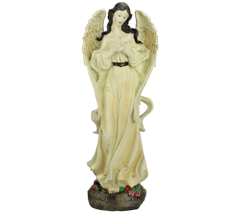 Northlight Heavenly "Peace and Love" Angel withDove Statue — Main view