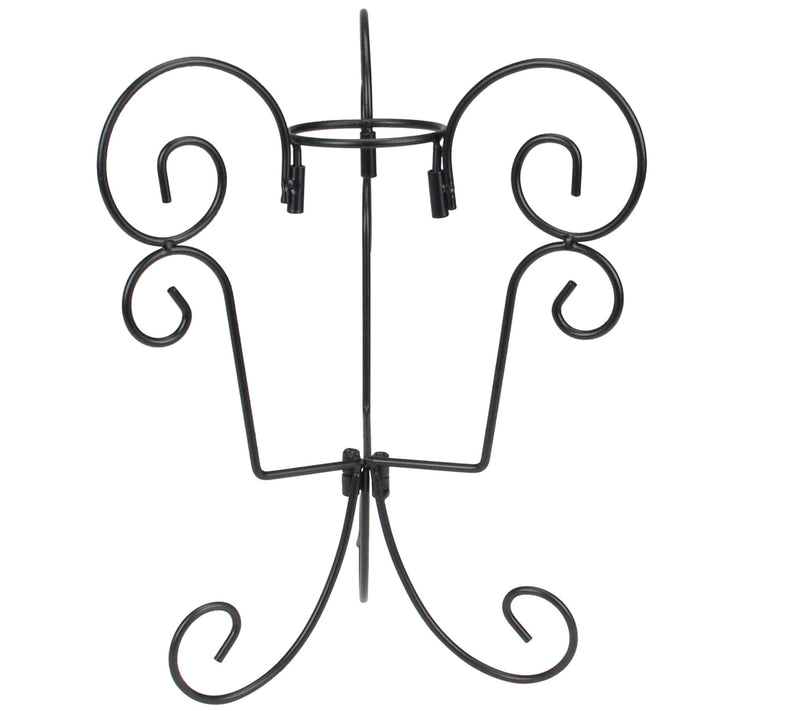 Northlight Black Swirled Garden Gazing Ball Stand — Main view