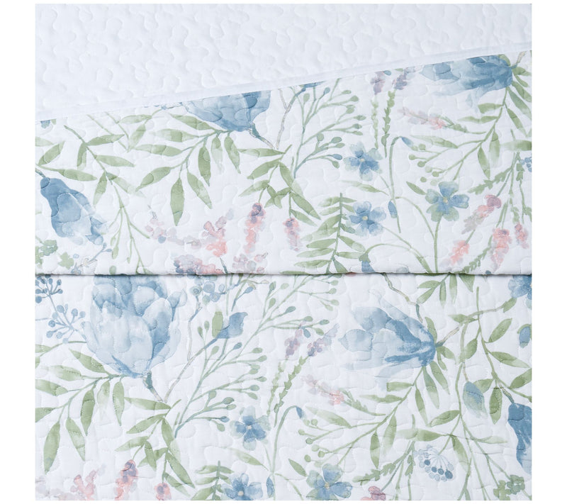 Cottage Classics Field Floral 3-Piece Full/Queen Quilt Set — View 4