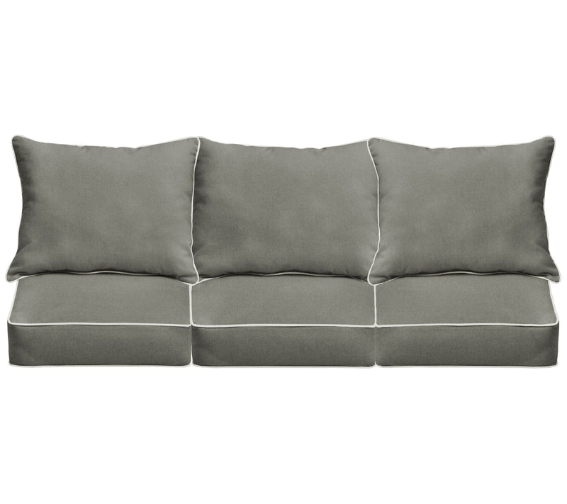 Sunbrella Deep Seating Sofa Pillow & CushionSet 23x25x5 — View 3