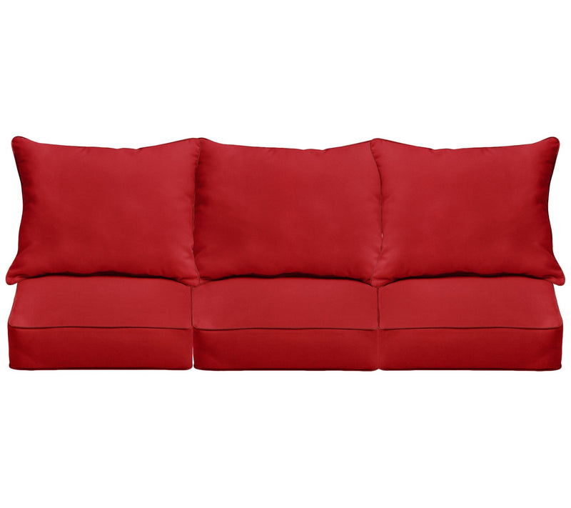Sunbrella Deep Seating Sofa Pillow and CushionSet 23x25x5 — Main view