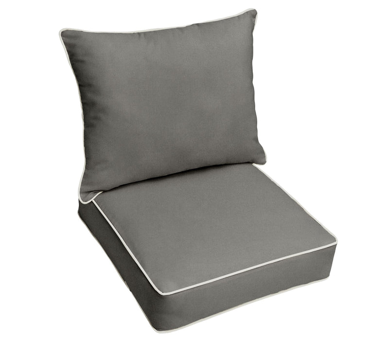 Sunbrella Deep Seating Pillow and Cushion Set — View 11