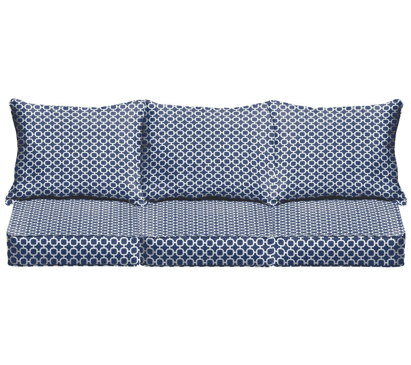 Deep Seating Sofa Pillow & Cushion Set 23x25x5 — View 7