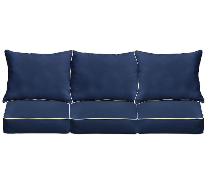 Sunbrella Deep Seating Sofa Pillow and CushionSet 23x25x5 — View 9