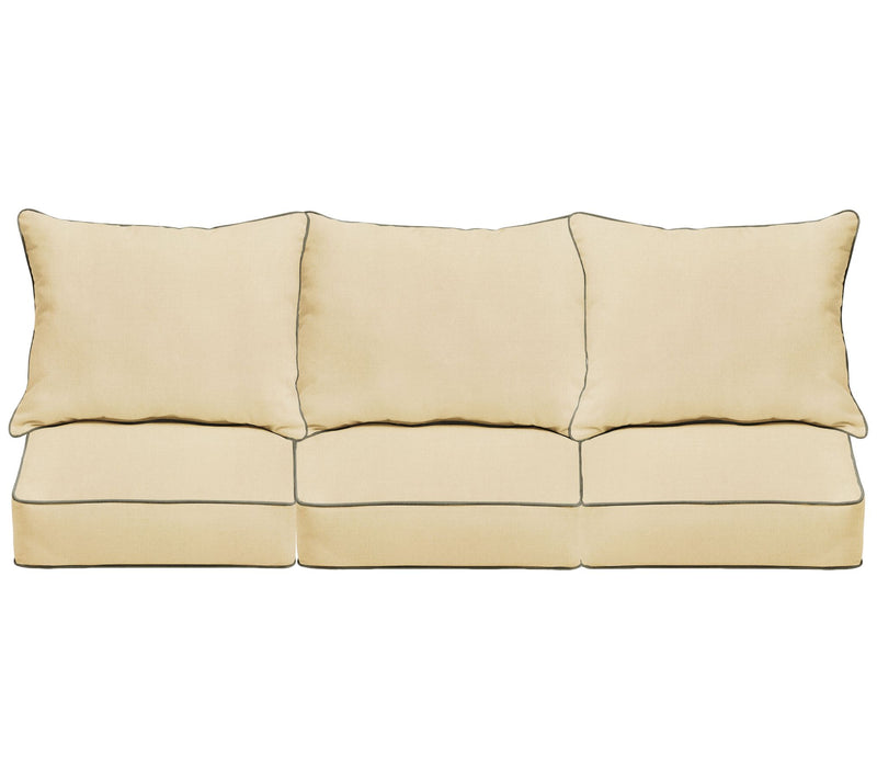 Sunbrella Deep Seating Sofa Pillow and CushionSet 23x25x5 — View 3
