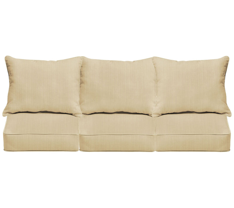 Sunbrella Deep Seating Sofa Pillow and CushionSet 23x25x5 — View 5