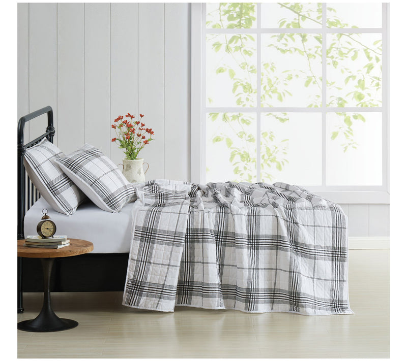 Cottage Classics Cottage Plaid 3-Piece Full/Queen Quilt Set — View 3