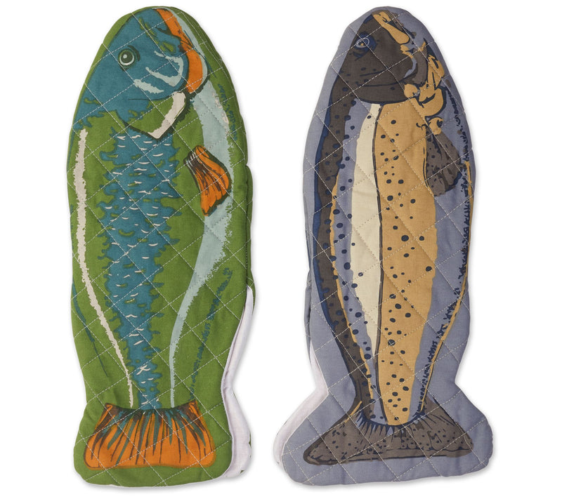 Design Imports Fish Oven Mitt Set of 2 — Main view