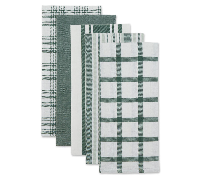 Design Imports Set of 5 Assorted Woven KitchenTowels — View 16
