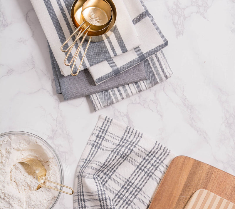 Design Imports Set of 5 Assorted Woven KitchenTowels — View 33