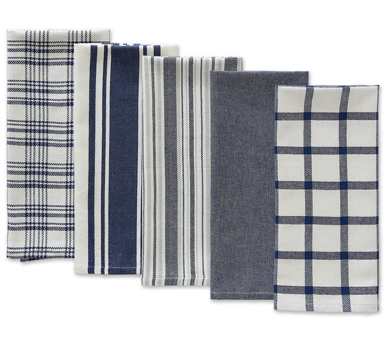 Design Imports Set of 5 Assorted Woven KitchenTowels — View 17