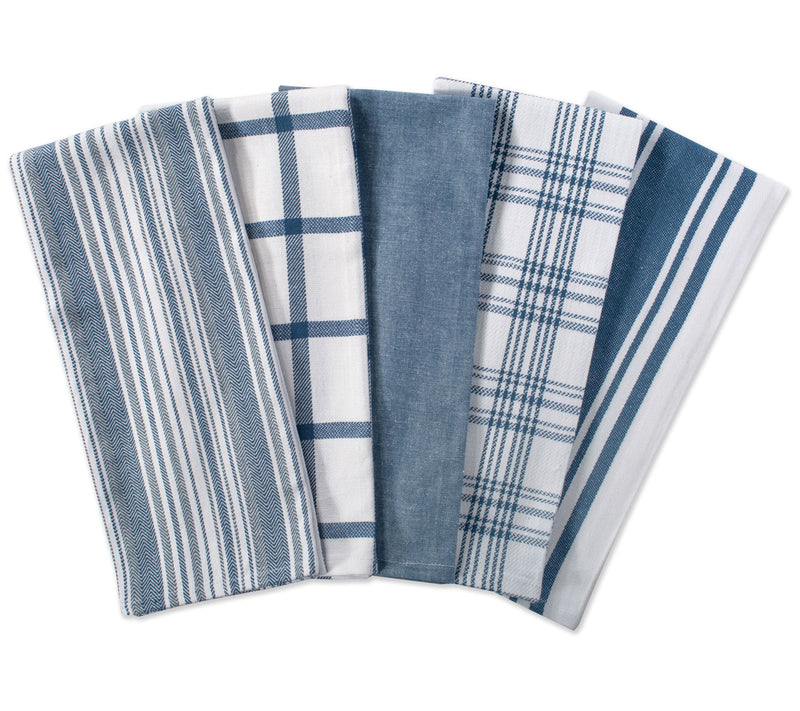Design Imports Set of 5 Assorted Woven KitchenTowels — View 11