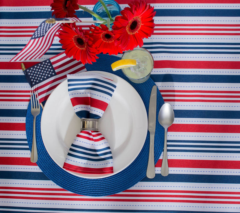 Design Imports Patriotic Outdoor Table Runner 14" x 108" — View 4