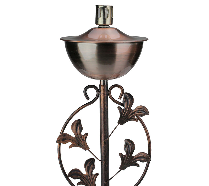 DAK Floral Motif Garden Oil Lamp Toch — View 5