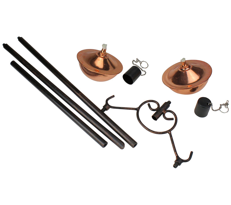 DAK Sleek Copper Oil Lamp Torch — View 2
