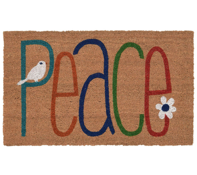 Lush Decor Natura Peace Outdoor 18" x 30" Mat — Main view