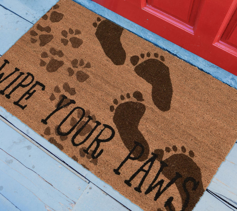 Lush Decor Nat ura Wipe Your P aws Outdoor 18" x 30" Mat — View 2