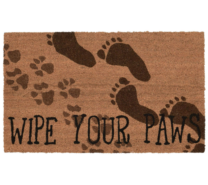 Lush Decor Nat ura Wipe Your P aws Outdoor 18" x 30" Mat — Main view