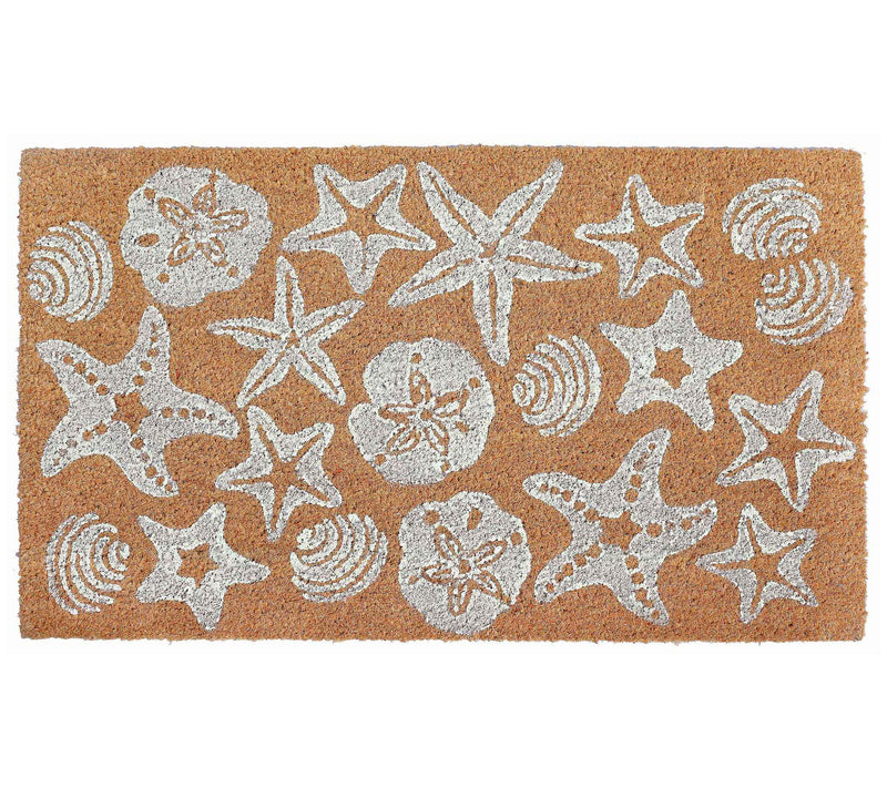 Lush Decor Natura Shells Outdoor 18"x 30" MatWhite — Main view