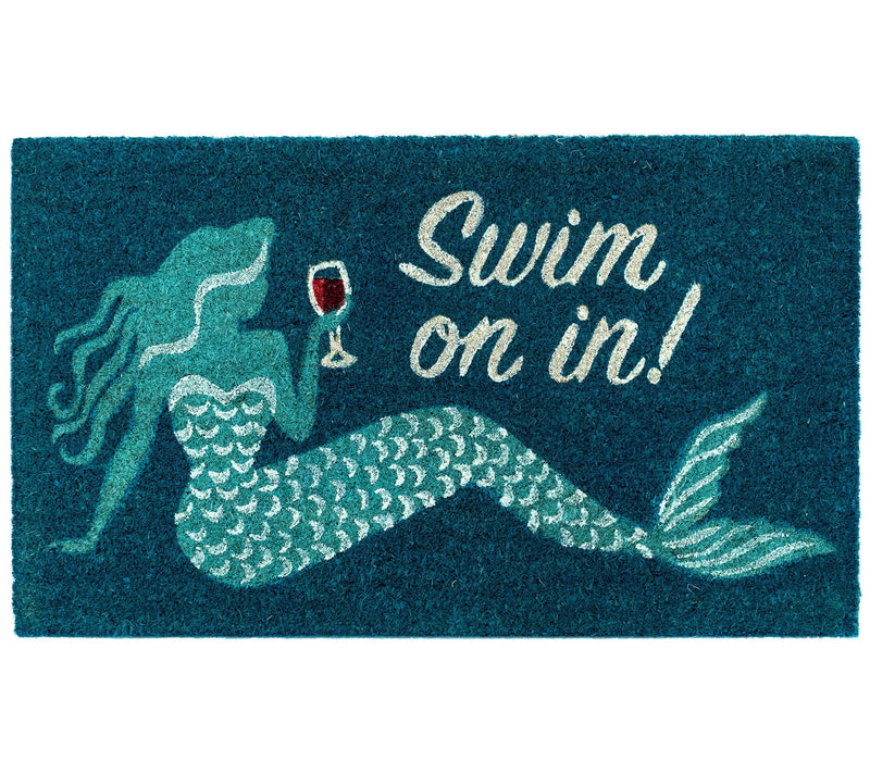 Lush Decor Natura Swim On In Outdoor Mat Ocean18" x 30" — Main view