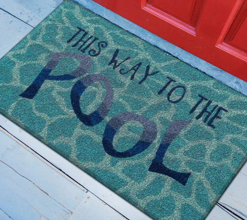 Lush Decor Natura This Way To The Pool Mat Water 18" x 30" — View 2