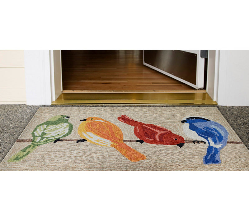 Lush Decor Frontporch Birds In/Out Rug Neutral20"X30" — View 2