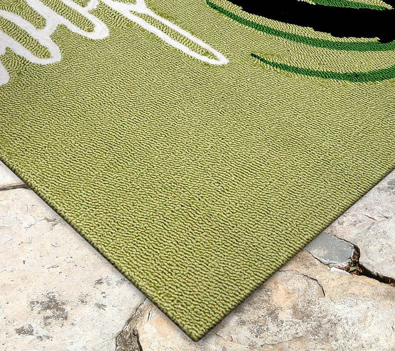 Lush Decor Frontporch Woof Indoor/Outdoor Rugreen 20" x 30" — View 3