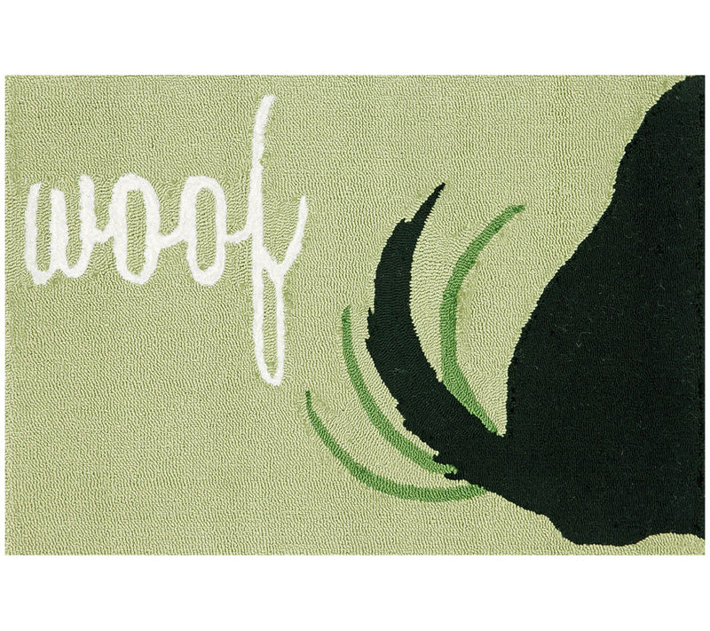 Lush Decor Frontporch Woof Indoor/Outdoor Rugreen 20" x 30" — Main view
