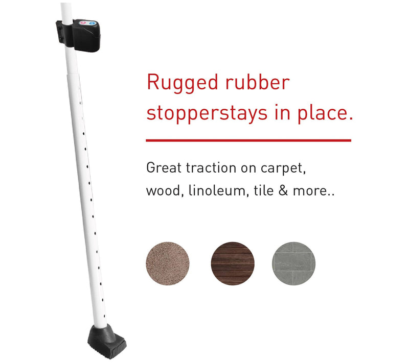 48" Adjustable Door Knob & Sliding Door Security Bar Siren — View 7