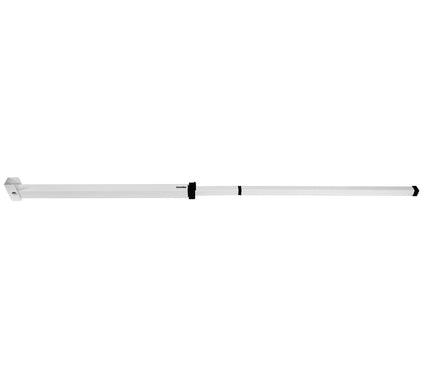 51" Adjustable Sliding Door and Window White Security Lock Bar